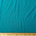 Tissu coton broderie anglaise bleu vert. (4)