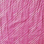 Tissu jersey coton  rayé zèbre rose (1)
