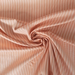 Tissu popeline coton MEGAN BLUE rayée rose clair - x50cm.