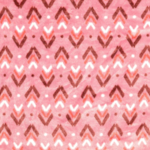 Tissu polaire rose motif ethnique (1)