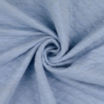 Tissu matelassé chiné bleu gris (1)