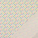 Tissu jersey coton petit pois multi couleur fond blanc (2)