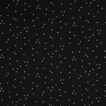 Tissu double gaze noir point or