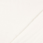 Tissu double gaze plumetis écru  (2)