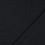 Tissu double gaze plumetis noir  (2)