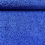 Tissu coton éponge bleu cobalt