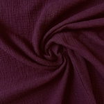 Tissu double gaze plumetis rouge bordeaux (1)