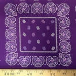 Tissu coton violet bandana (1)
