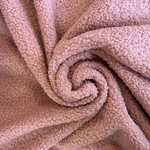 Tissu maille bouclette rose (1)
