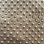Tissu polaire minky uni à pois beige