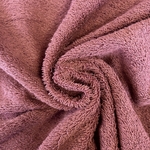 Tissu coton éponge rouge bordeaux clair