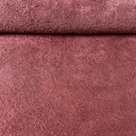 Tissu coton éponge vieux rose foncé