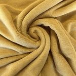 Tissu éponge bambou jaune moutarde (2)