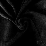 Tissu éponge bambou uni noir (1)