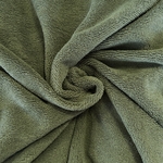 Tissu éponge bambou uni vert olive (1)