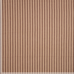 Tissu lin à rayures beige et marron