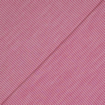 Tissu coton et lin à rayures blanc et rose (1)