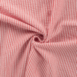 Tissu coton rayure seersucker blanc et rouge (900) (2)