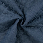 Tissu matelassé doublé uni denim jean (900) (2)
