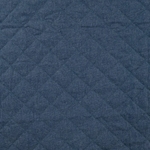 Tissu matelassé doublé uni denim jean (900)