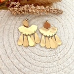 Boucles d'oreilles pendantes acier inoxydable.j