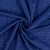 Tissu viscose brodée bleue