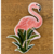 patch thermocollant flamand rose et son feuillage