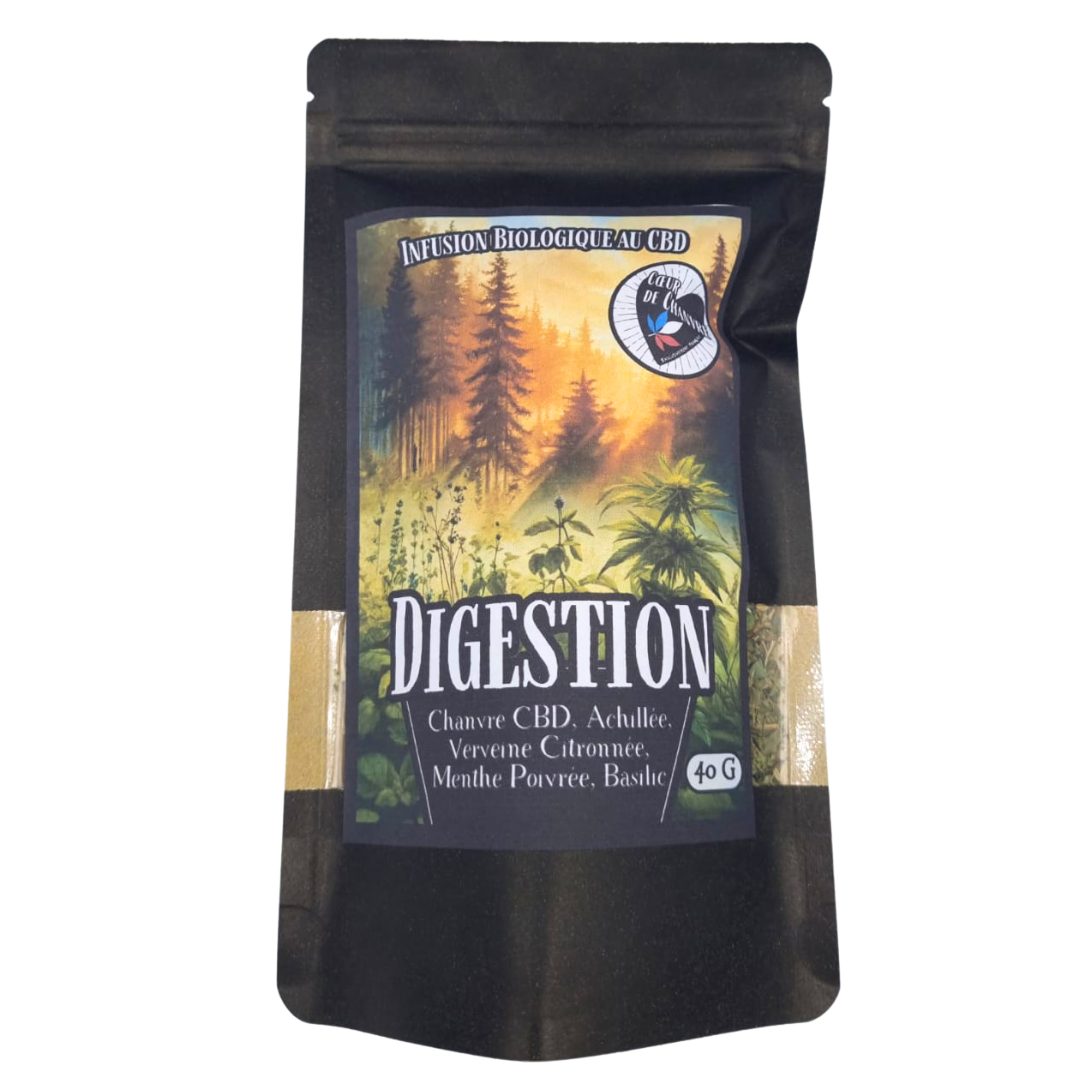 tisane digestion CBD coeur de chanvre