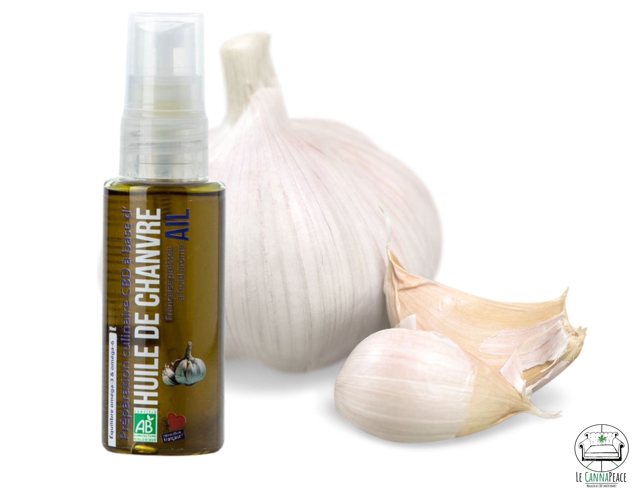 HUILE CULINAIRE AIL CBD CANNAPEACE
