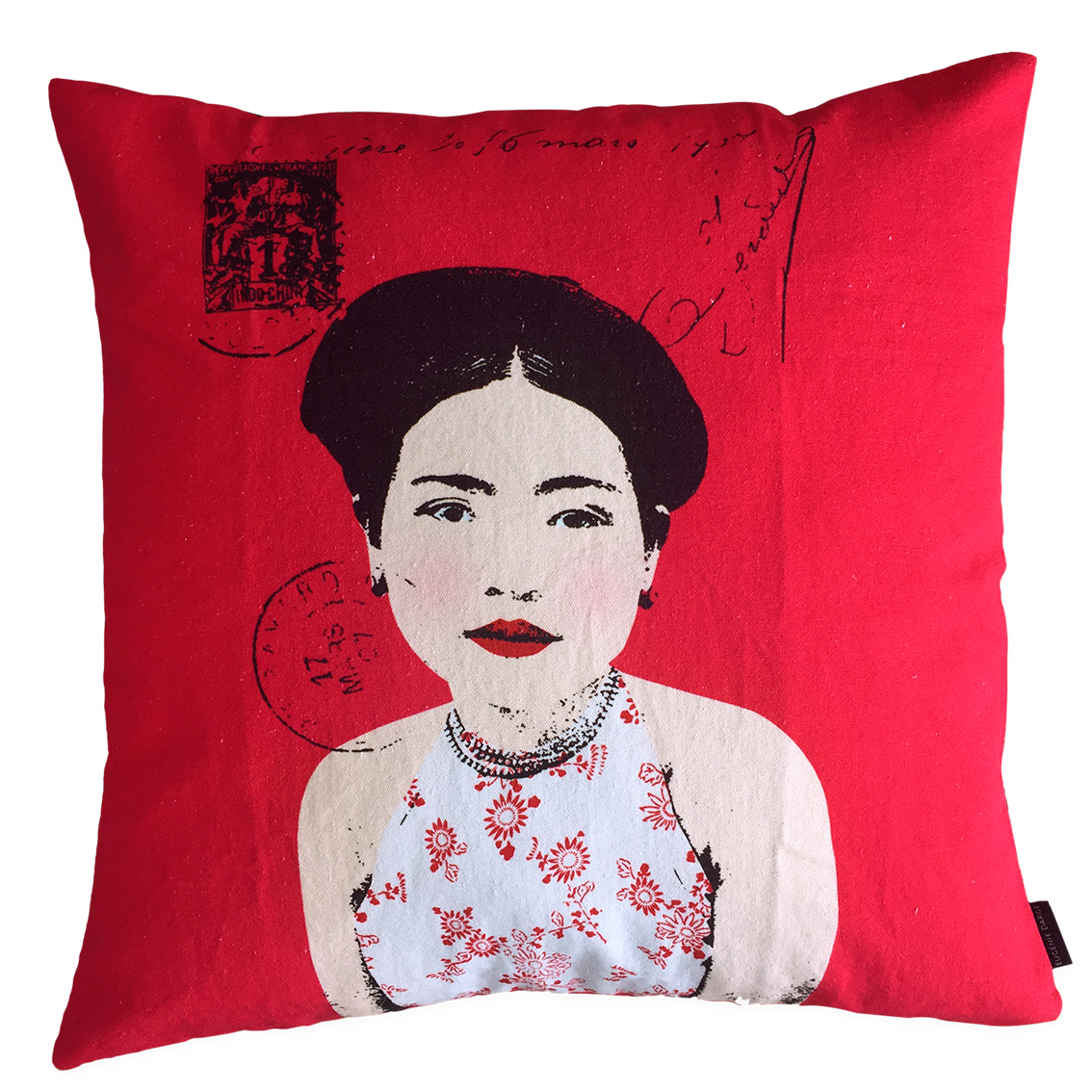coussin coton et lin