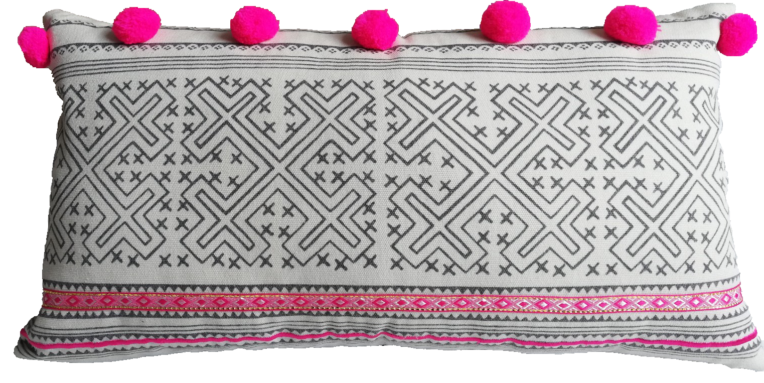 coussin motif ethnique