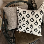 coussin lin écru