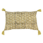 coussin imprimé block print