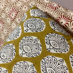 coussin block print