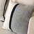 coussin laine coton gris