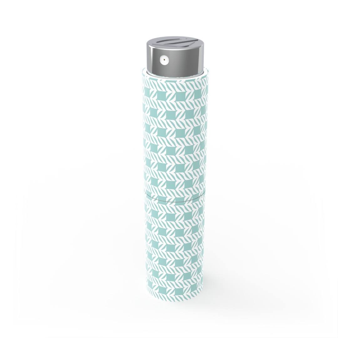 Blanc et turquoise