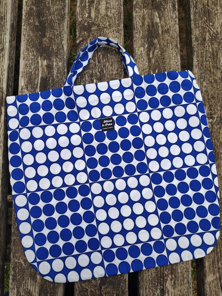 sac julia:pastilles-bleues-blanches