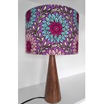 lampe-pied-bois-aj-fleurs-parmes