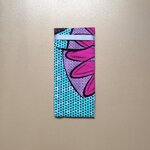 Etui lunette rose et vert fermé