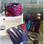 pochettes salle de bain verte