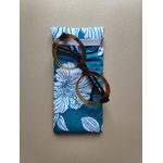 etui Tahiti vert : intérieur bleu