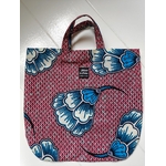 sac julia : rose et fleurs bleues