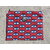 pochette plate 18x22 yeux bordeaux et bleu