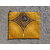 pochette plate 18x22 jaune et or
