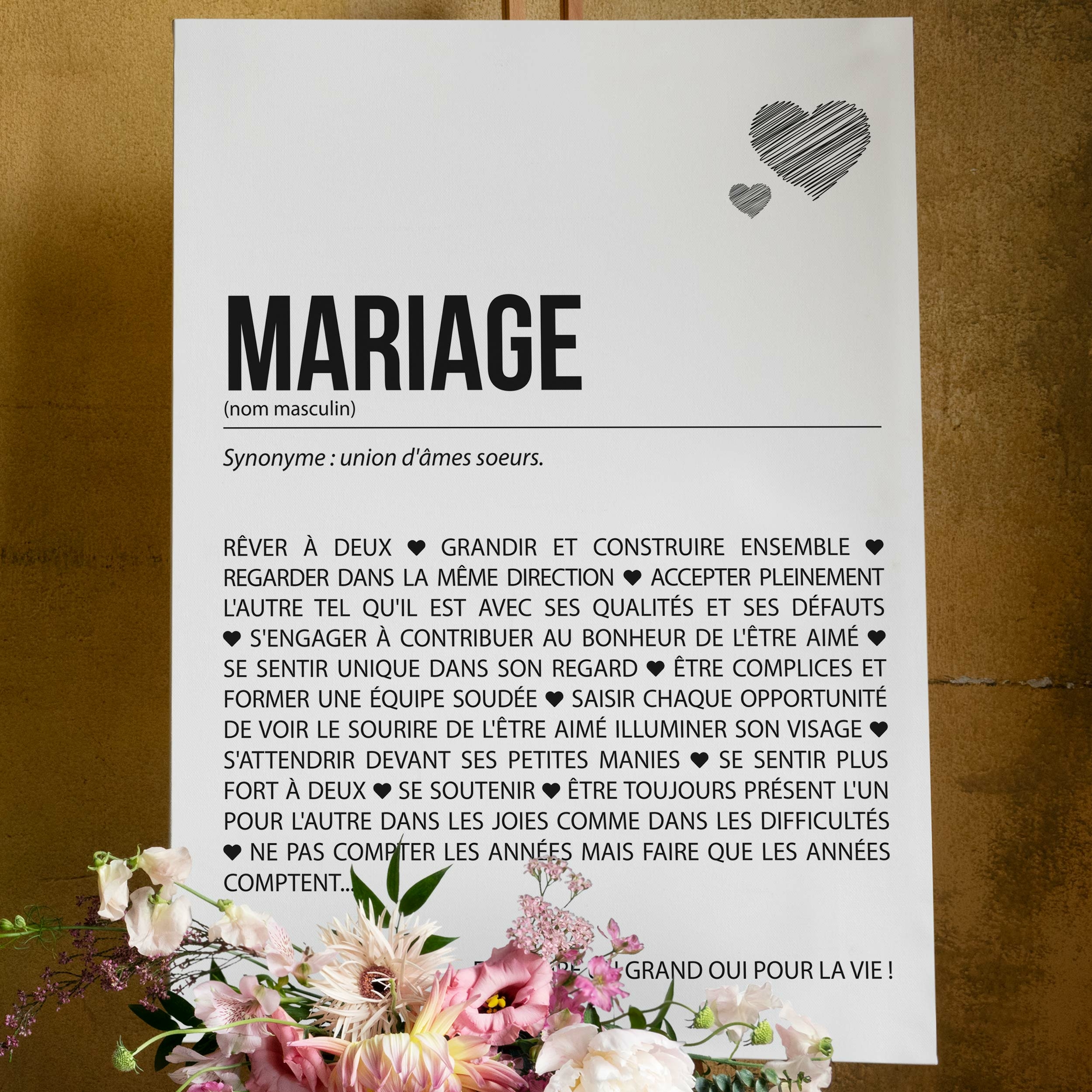 Affiche définition mariage numérique