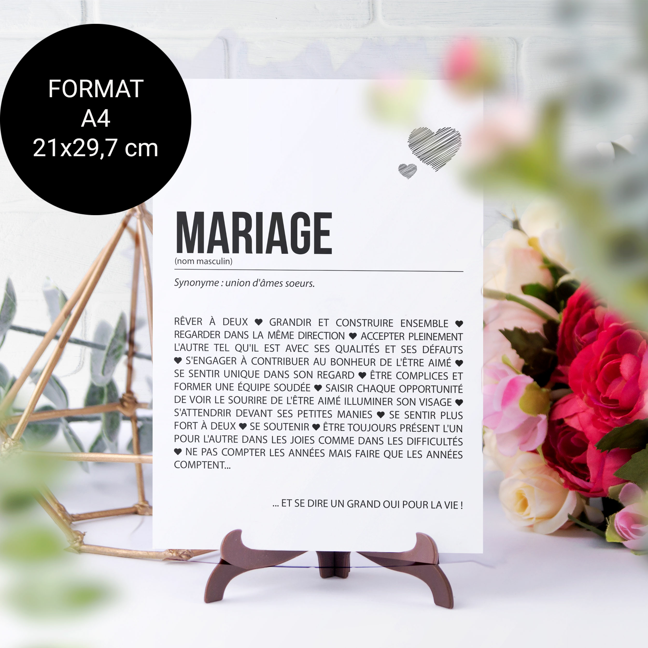 Affiche Définition Mariage Numérique Happywesisters 