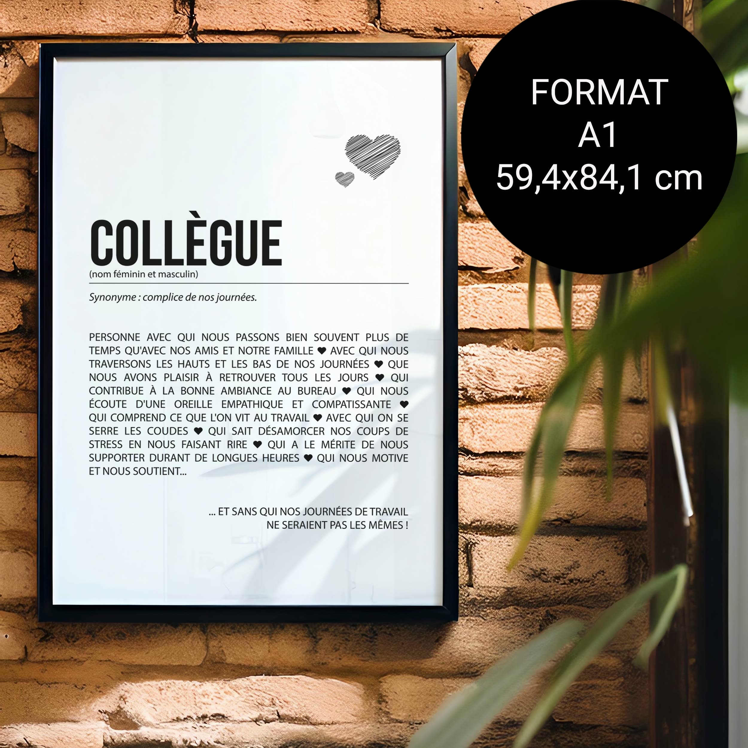 Affiche définition collègue numérique