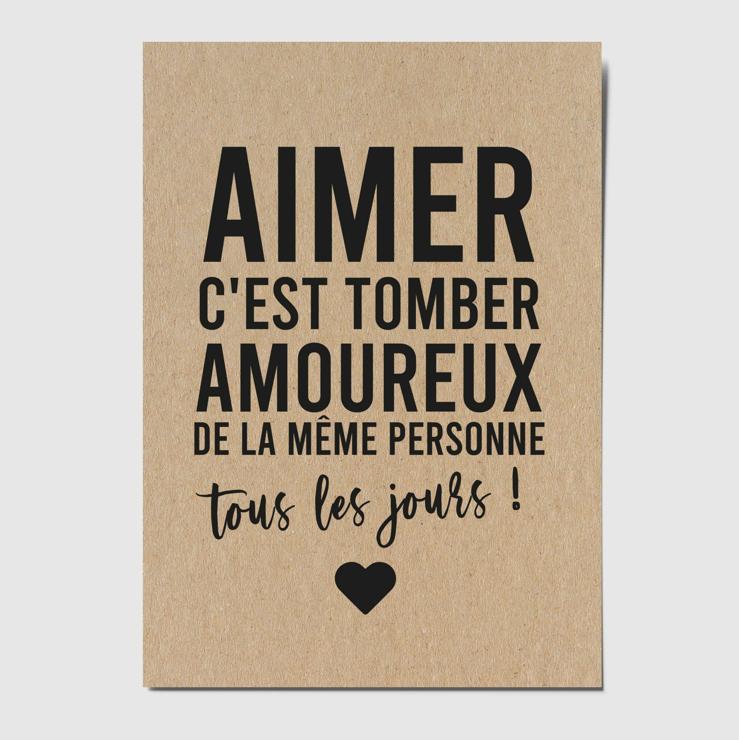 Carte citation amour