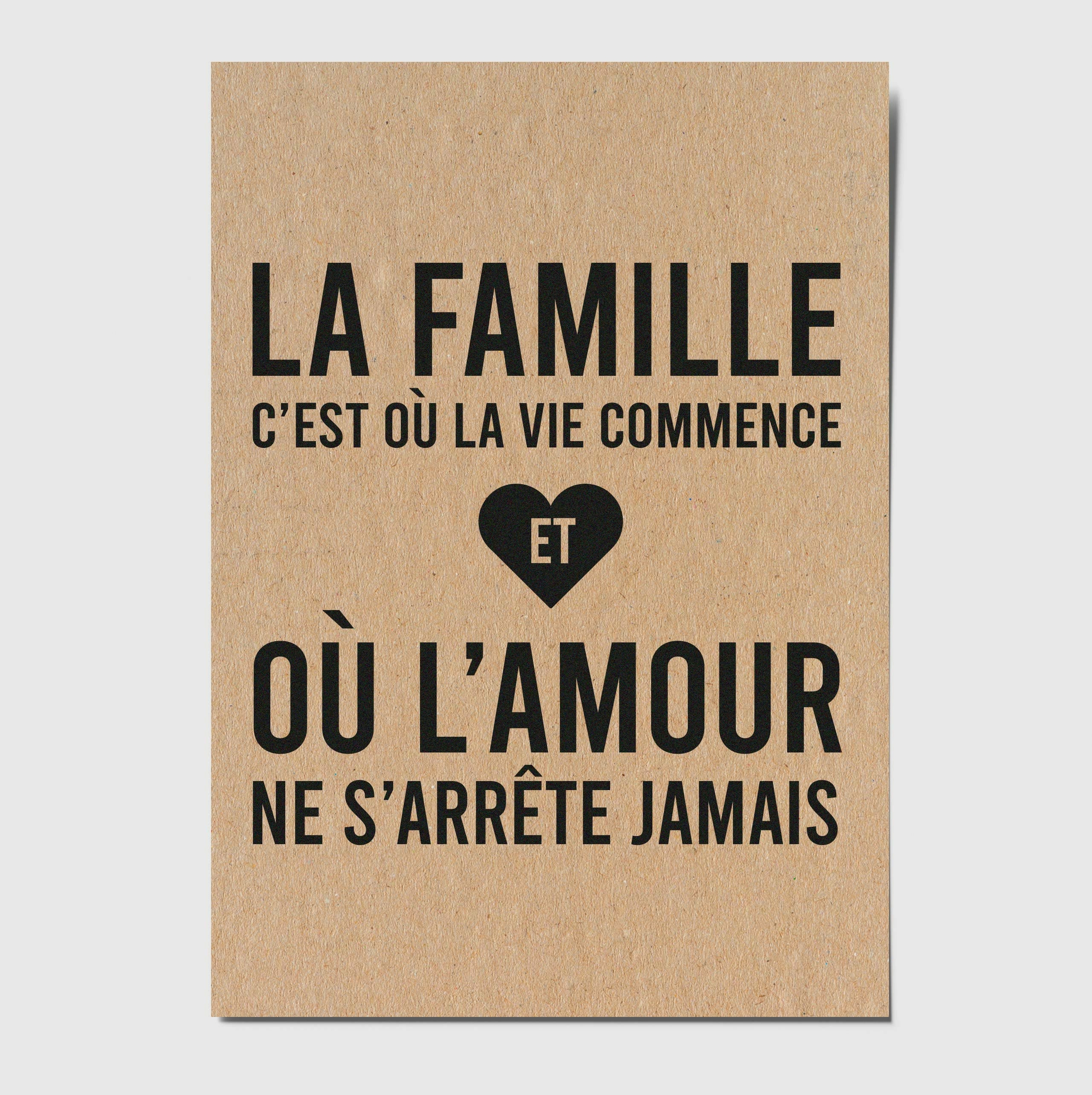 Carte citation famille