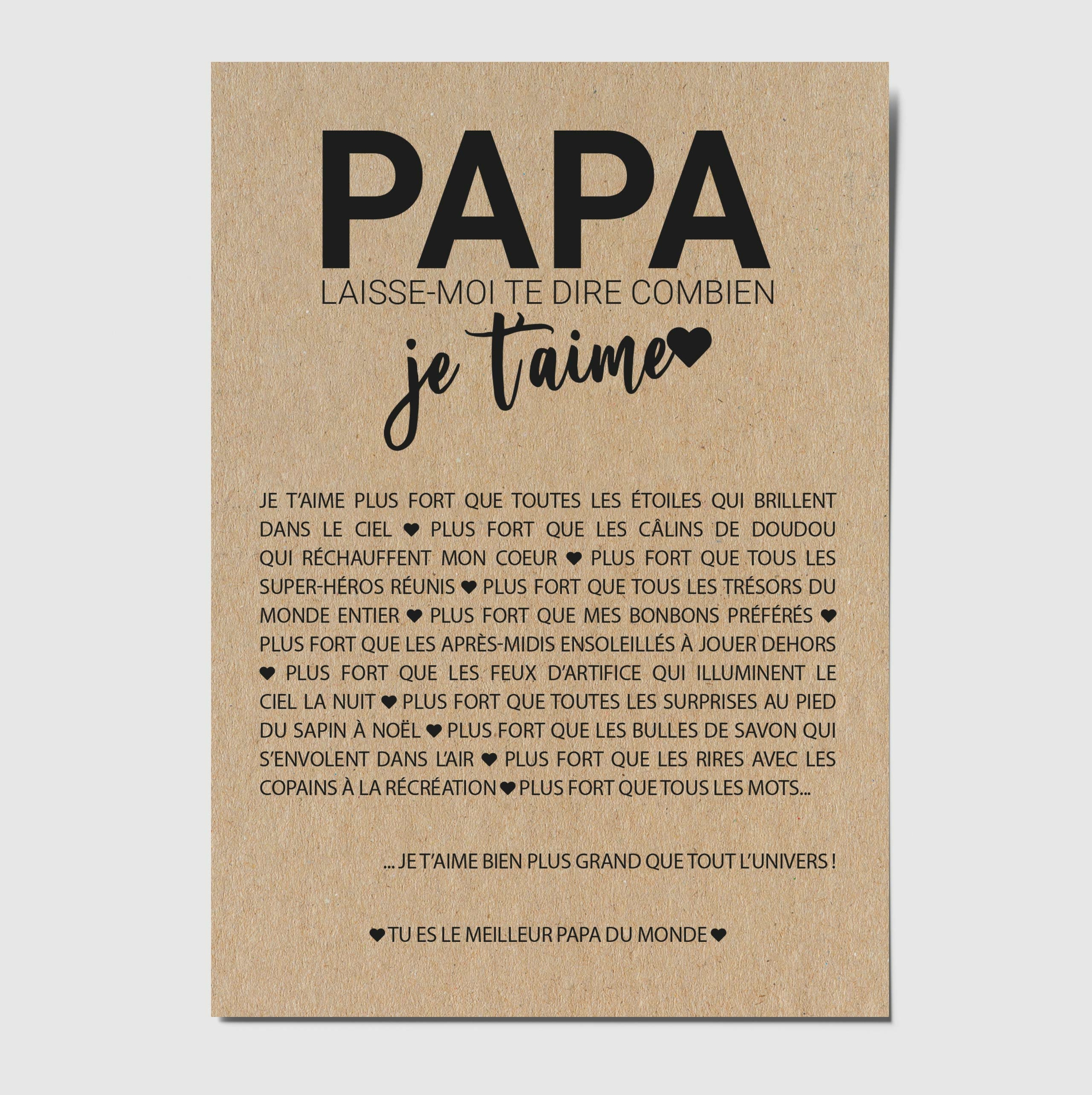 Carte Amour Papa